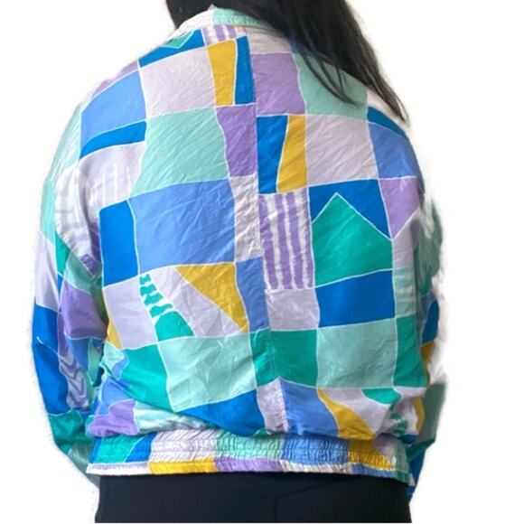 IXSPA by Jamie Sadock Vintage Silk Full Zip Lightweight Jacket Size Medium - Picture 4 of 8